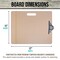U.S. Art Supply; 11" x 17" Artist Sketch Tote Board - Lightweight Hardboard Drawing Board with Handle, Clip & Rubber Band for Art, Sketching, Travel, Studio; Category:Drawing & Sketching Boards; Image:4